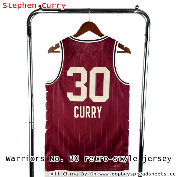 Warriors No. 30 retro-style jersey
