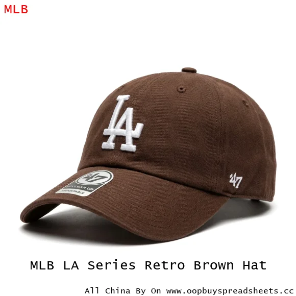 MLB LA Series Retro Brown Hat