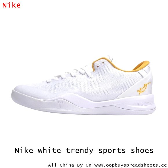 Nike white trendy sports shoes