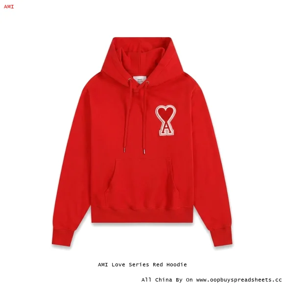 AMI Love Series Red Hoodie