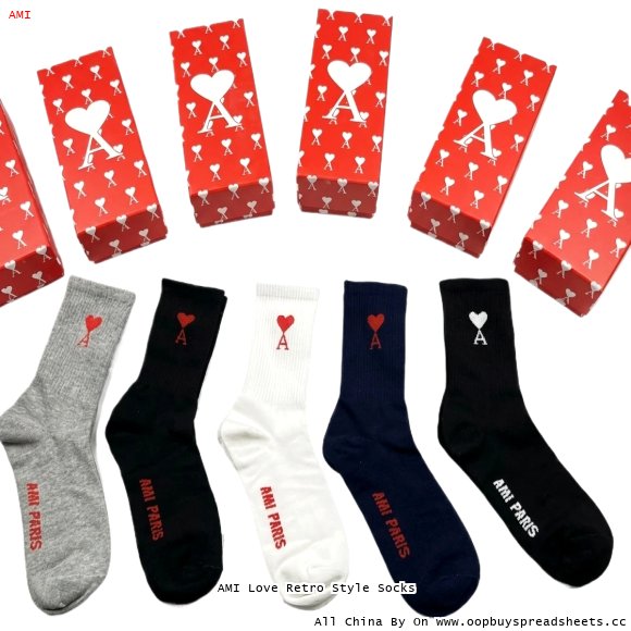 AMI Love Retro Style Socks