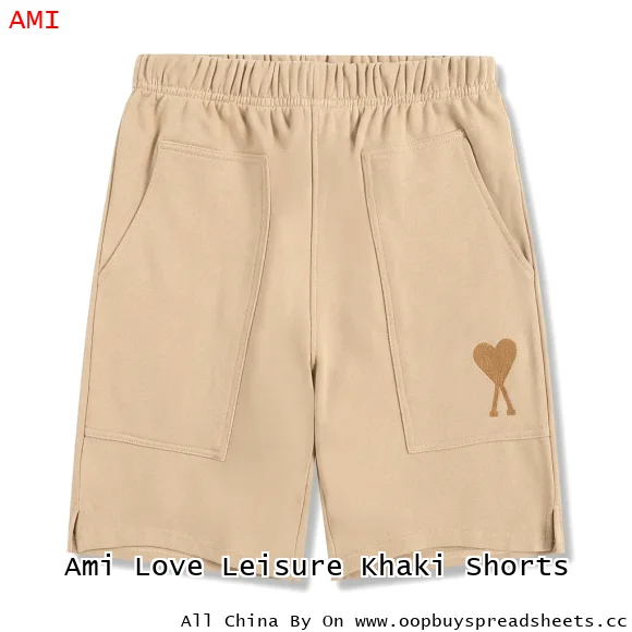 Ami Love Leisure Khaki Shorts