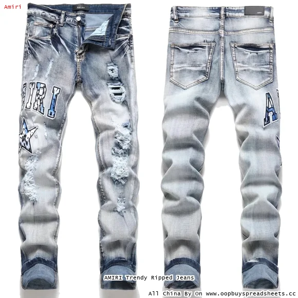 AMIRI Trendy Ripped Jeans