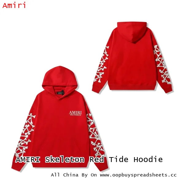 AMIRI Skeleton Red Tide Hoodie