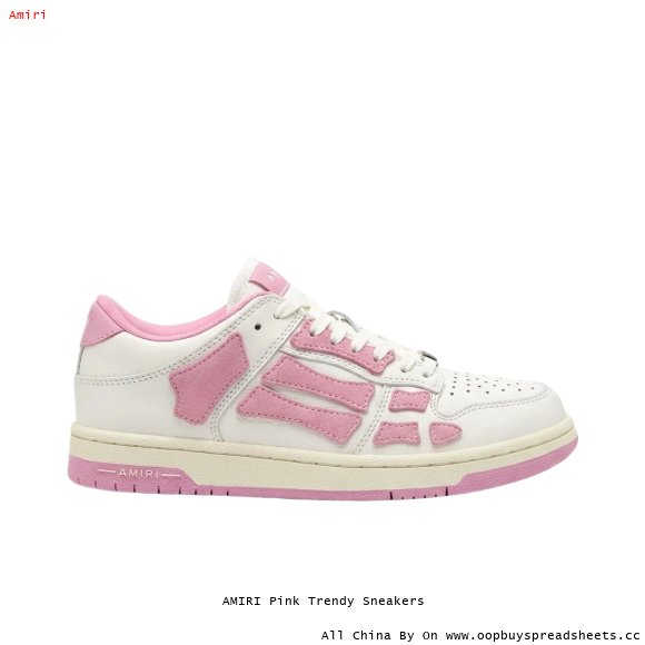 AMIRI Pink Trendy Sneakers