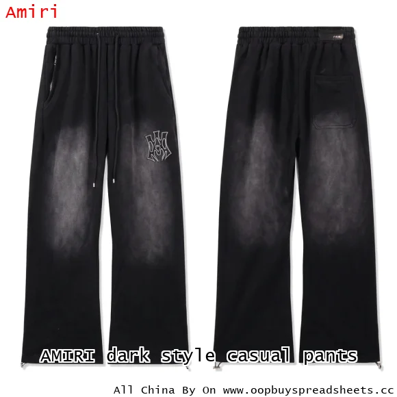 AMIRI dark style casual pants