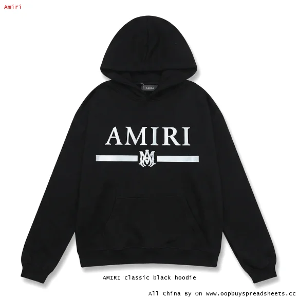 AMIRI classic black hoodie