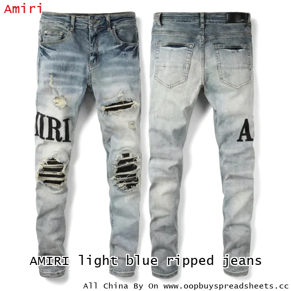 AMIRI light blue ripped jeans