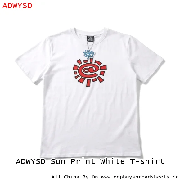 ADWYSD Sun Print White T-shirt