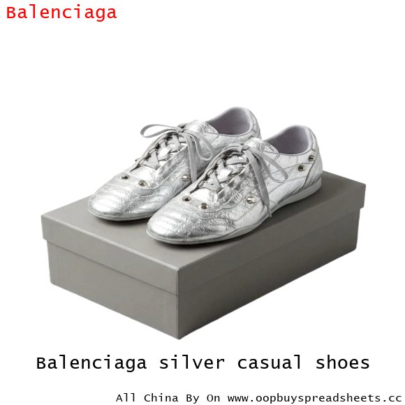 Balenciaga silver casual shoes