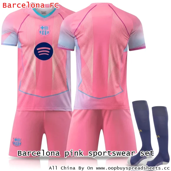 Barcelona pink sportswear set