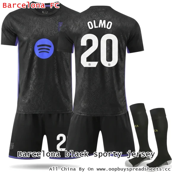 Barcelona black sporty jersey