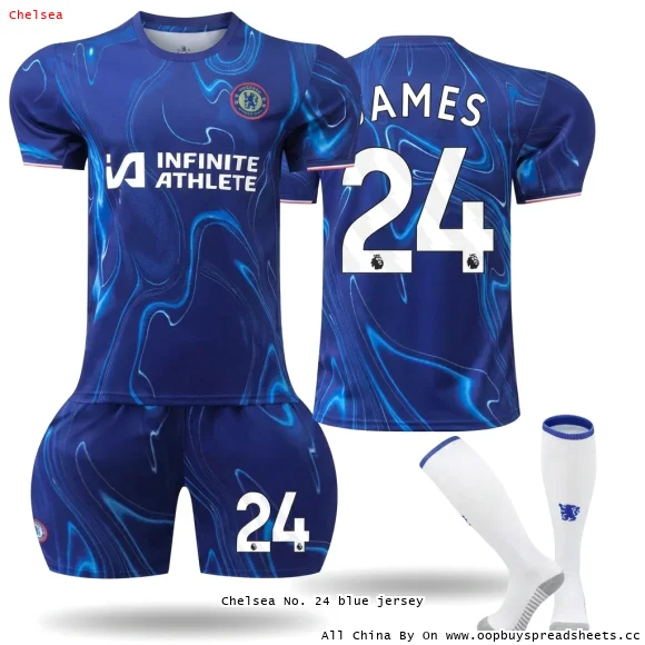 Chelsea No. 24 blue jersey