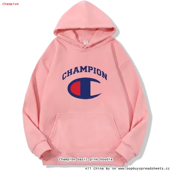 Champion basic pink hoodie