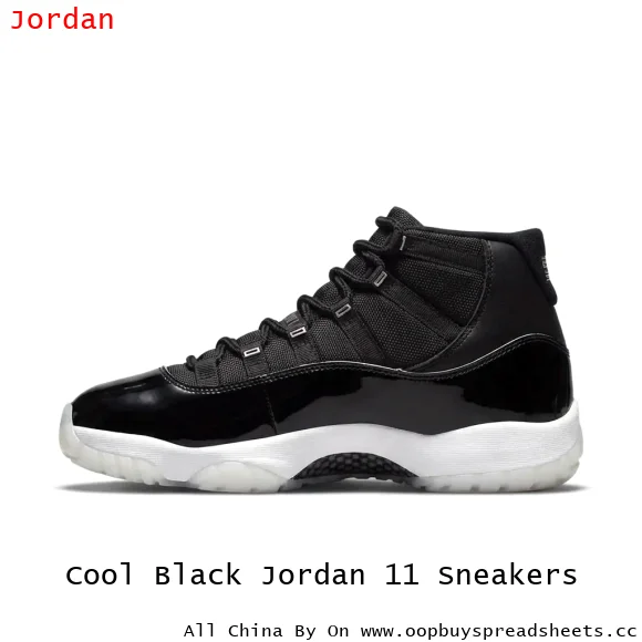 Cool Black Jordan 11 Sneakers
