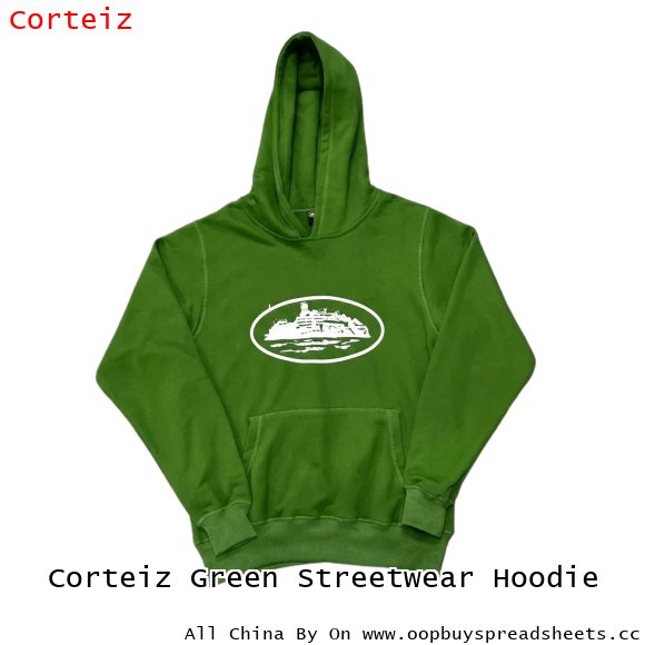 Corteiz Green Streetwear Hoodie