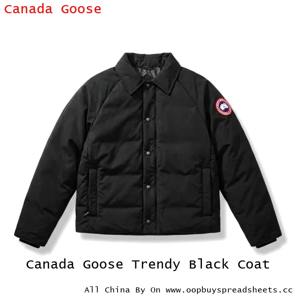 Canada Goose Trendy Black Coat