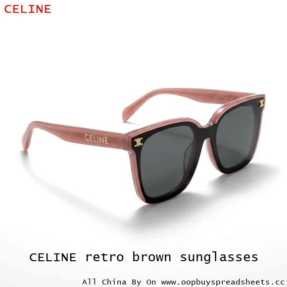 CELINE retro brown sunglasses