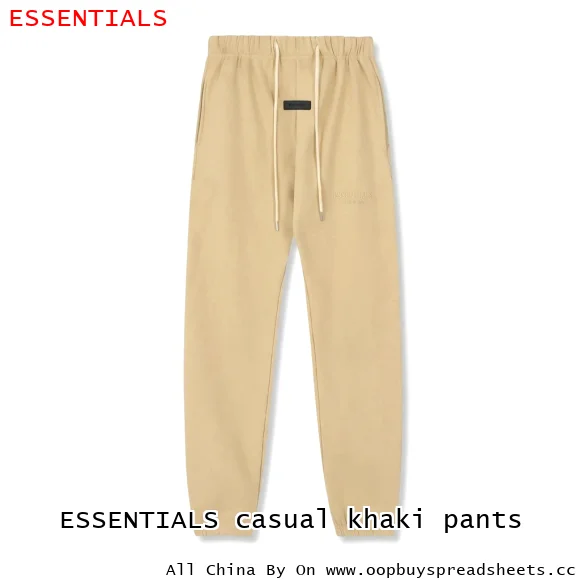 ESSENTIALS casual khaki pants