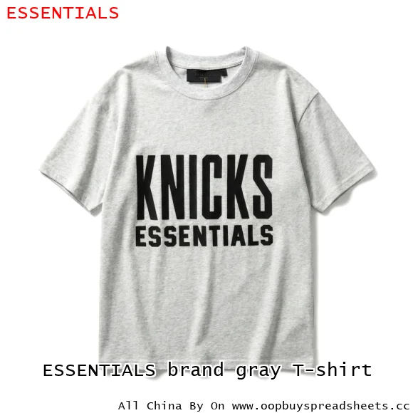 ESSENTIALS brand gray T-shirt