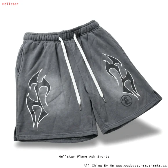 Hellstar Flame Ash Shorts