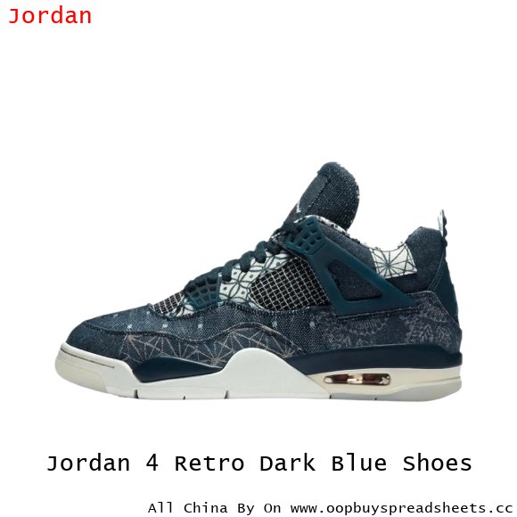 Jordan 4 Retro Dark Blue Shoes