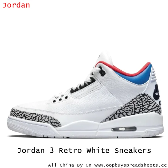 Jordan 3 Retro White Sneakers