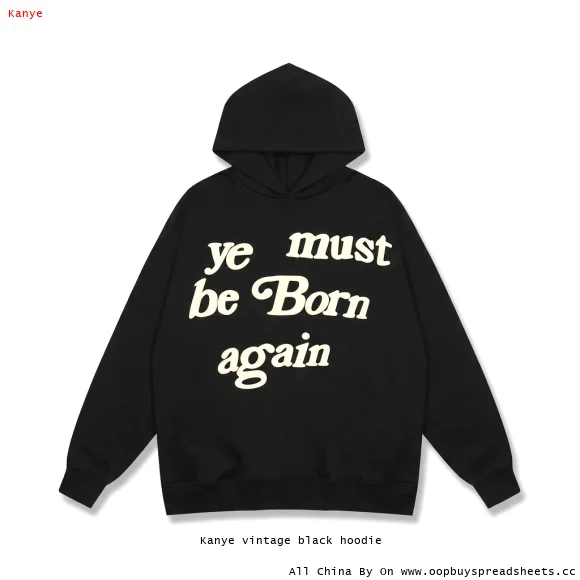 Kanye vintage black hoodie