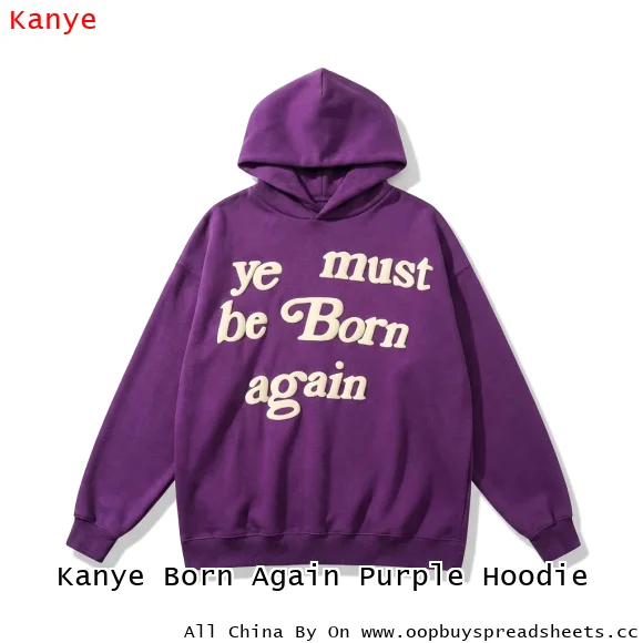 Kanye Born Again Purple Hoodie