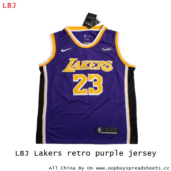 LBJ Lakers retro purple jersey