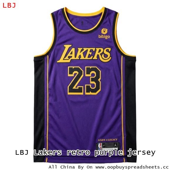 LBJ Lakers retro purple jersey
