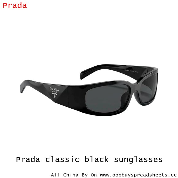 Prada classic black sunglasses