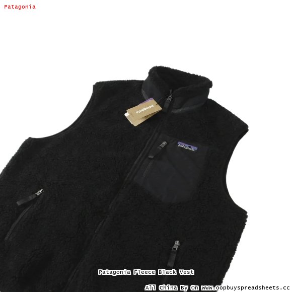 Patagonia Fleece Black Vest