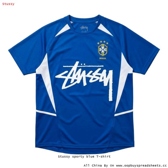 Stussy sporty blue T-shirt