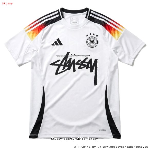 Stussy sporty white jersey