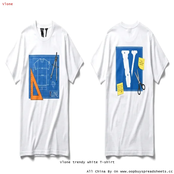 Vlone trendy white T-shirt