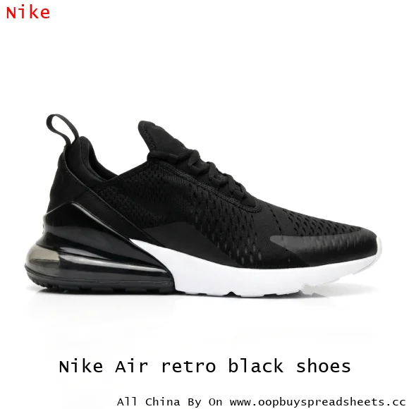 Nike Air retro black shoes