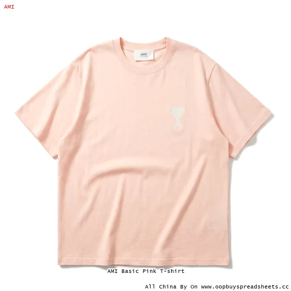 AMI Basic Pink T-shirt