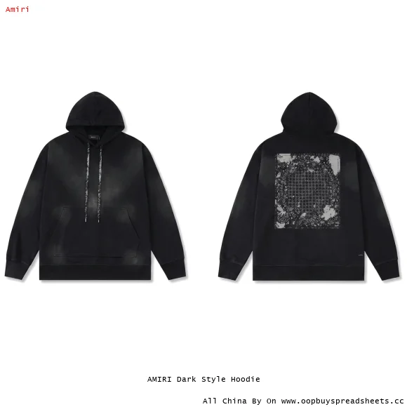 AMIRI Dark Style Hoodie