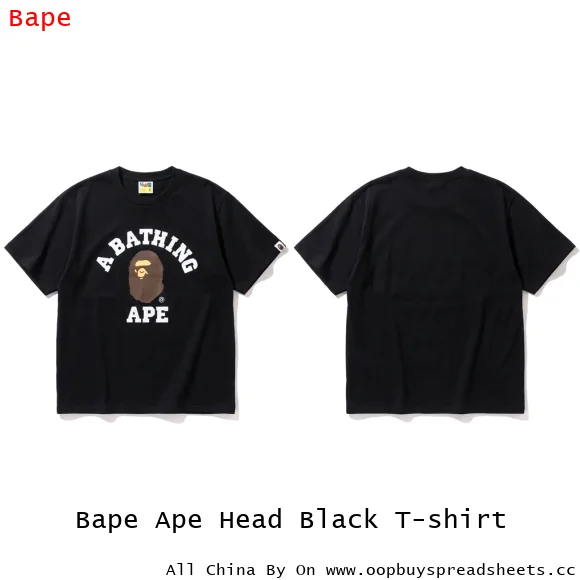 Bape Ape Head Black T-shirt