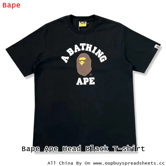 Bape Ape Head Black T-shirt