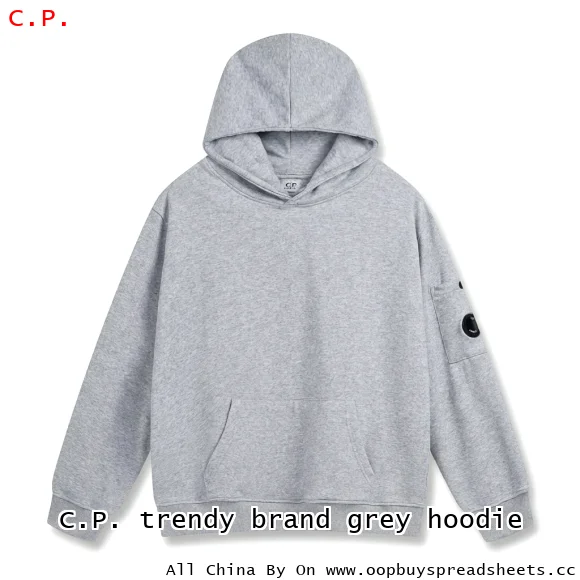 C.P. trendy brand grey hoodie