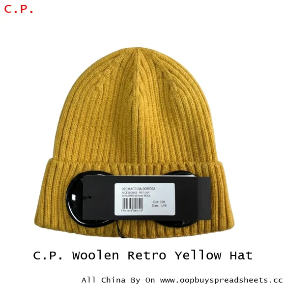 C.P. Woolen Retro Yellow Hat