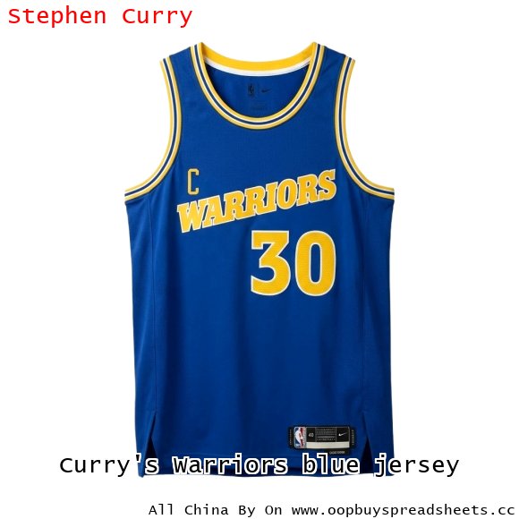 Curry's Warriors blue jersey
