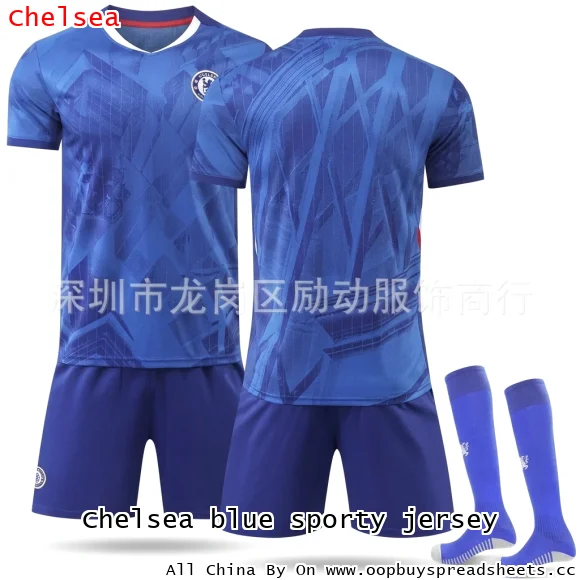 Chelsea blue sporty jersey