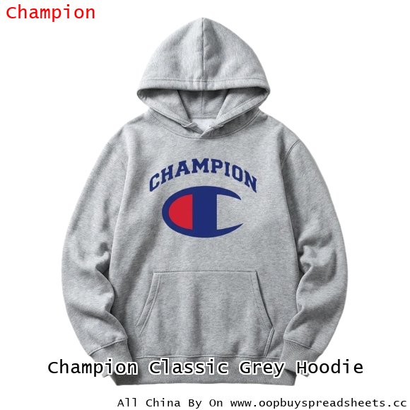 Champion Classic Grey Hoodie