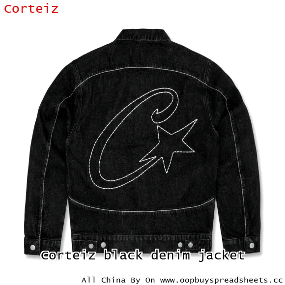 Corteiz black denim jacket