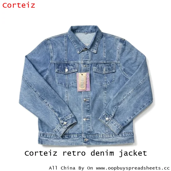 Corteiz retro denim jacket