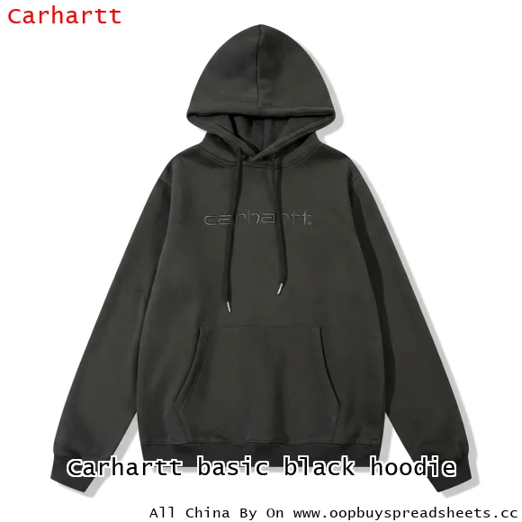 Carhartt basic black hoodie