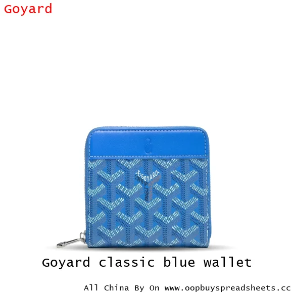 Goyard classic blue wallet